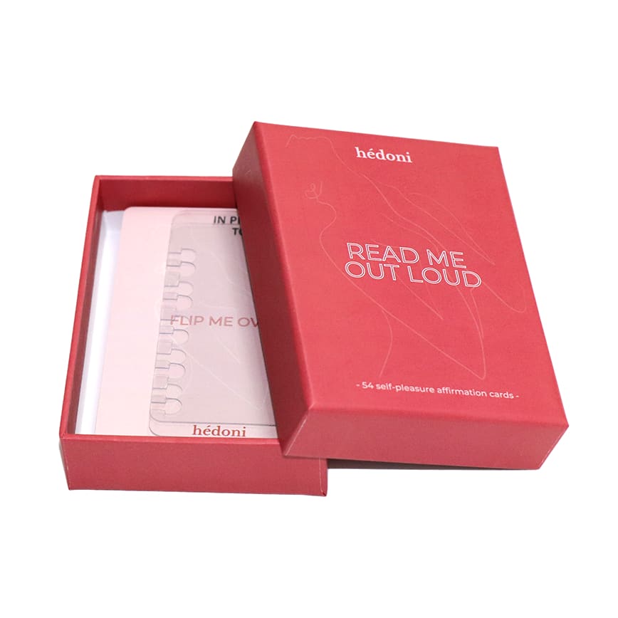 custom printing affirmation cards with folding box view 3