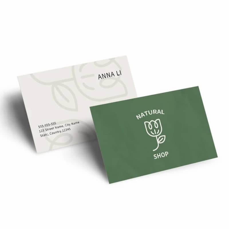 double sided business cards view 2