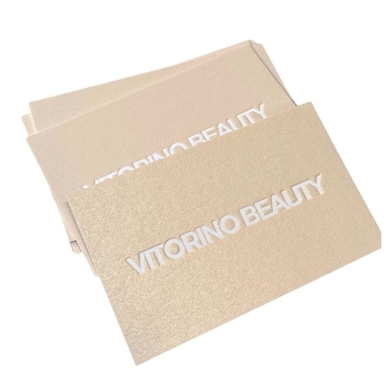 embossed matte business logo cards — custom card printing