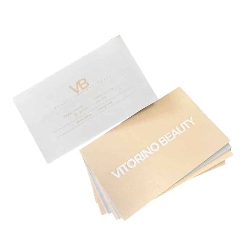 embossed matte business logo cards view 2