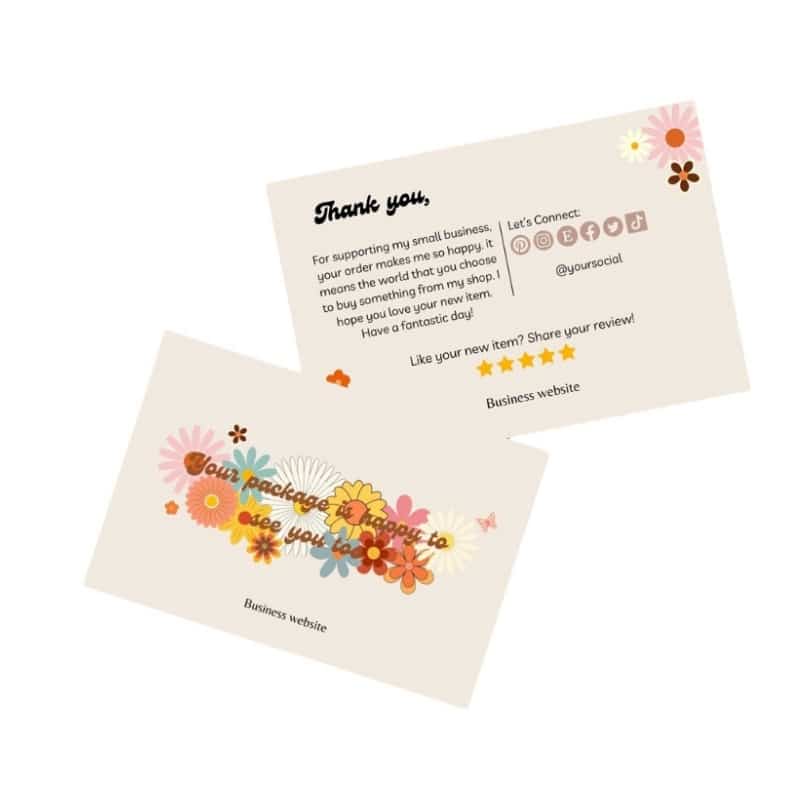 embossed thank you cards — custom card printing