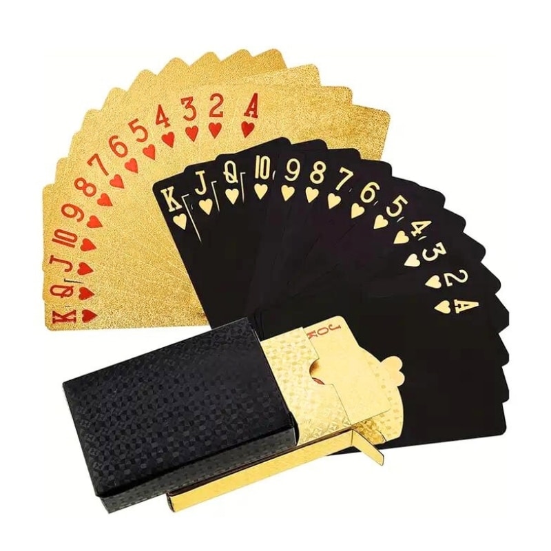 gold playing cards — custom card printing
