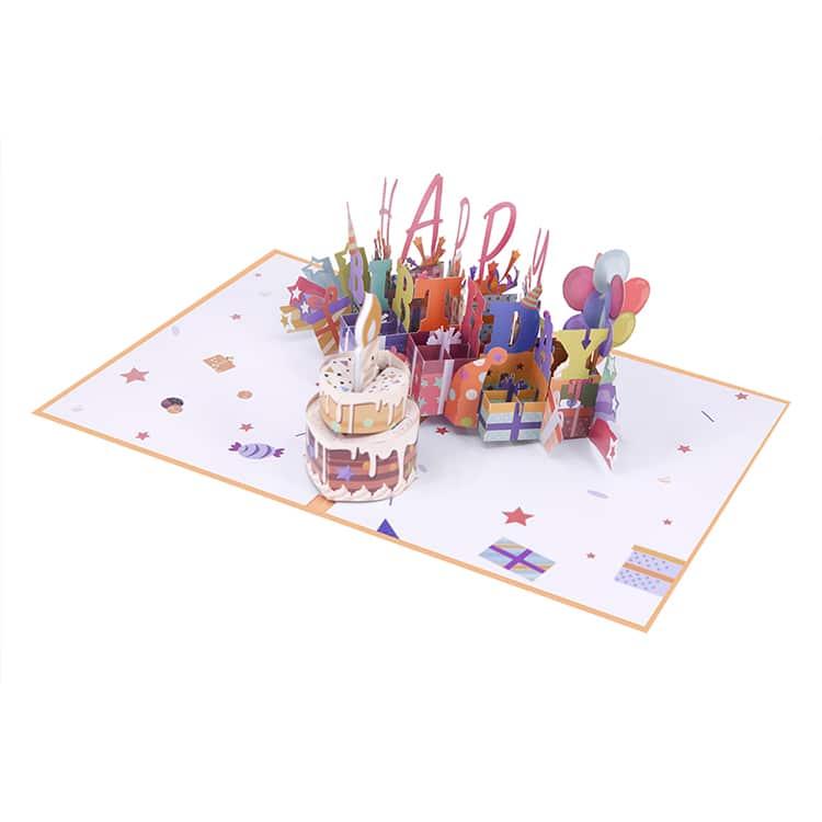 greeting card 3d birthday pop up cards — custom card printing