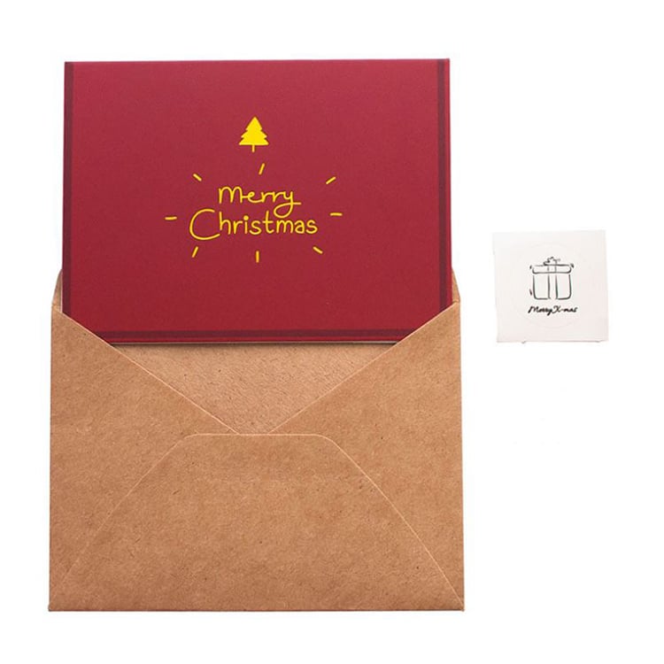 greeting cards Christmas with envelope view 2