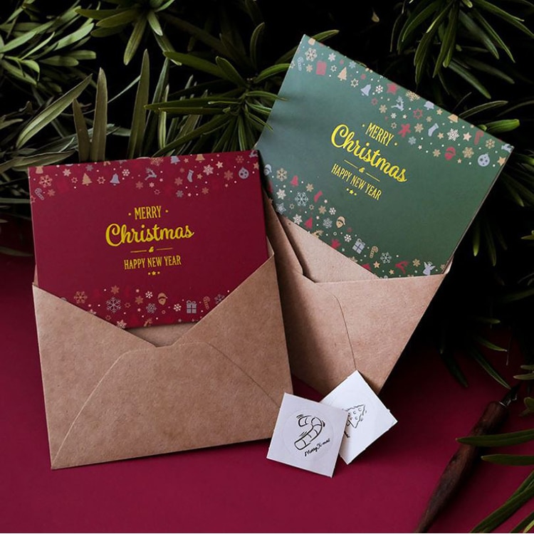 greeting cards Christmas with envelope view 4