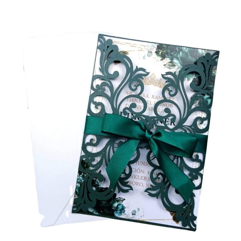 laser cut wedding invitations view 2