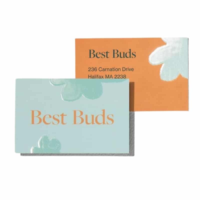 letterpress business cards view 3