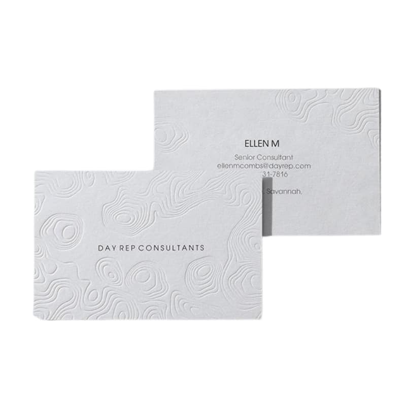 letterpress business cards view 4