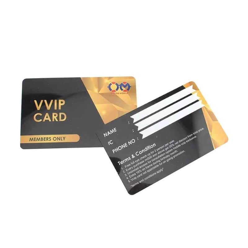 metal plastic business cards — custom card printing