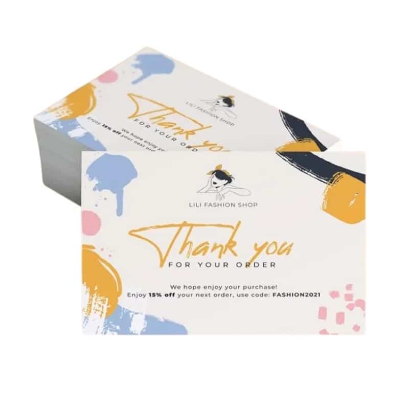 papier thank you cards — custom card printing