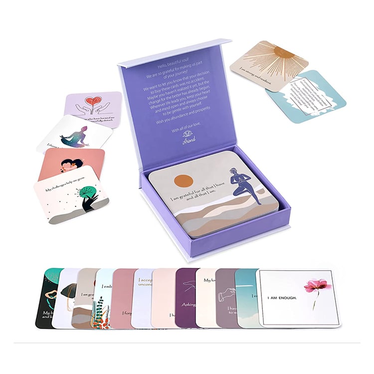personalized affirmation cards — custom card printing