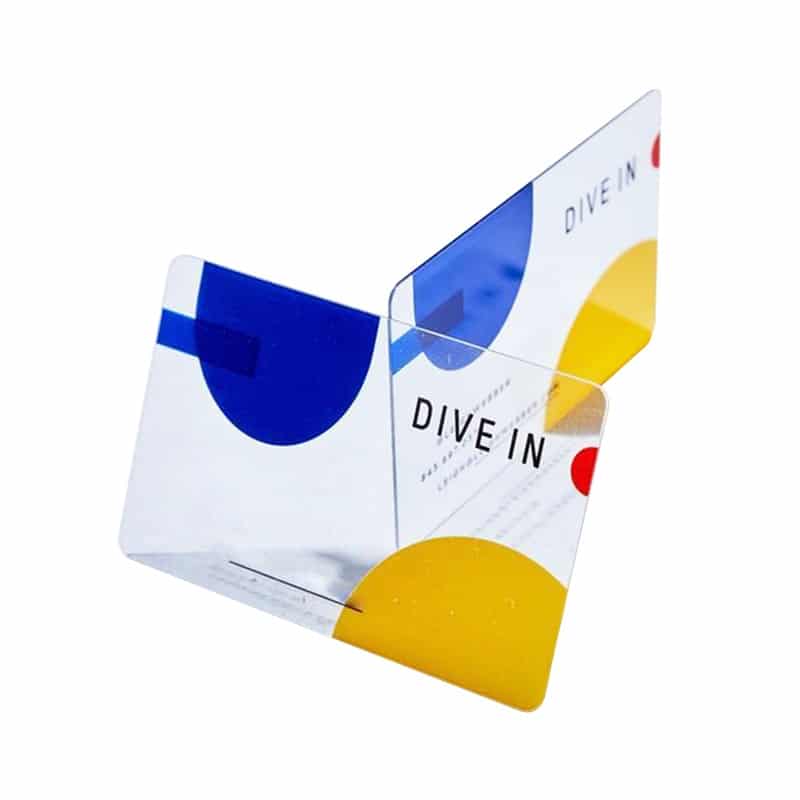 pvc plastic business card — custom card printing