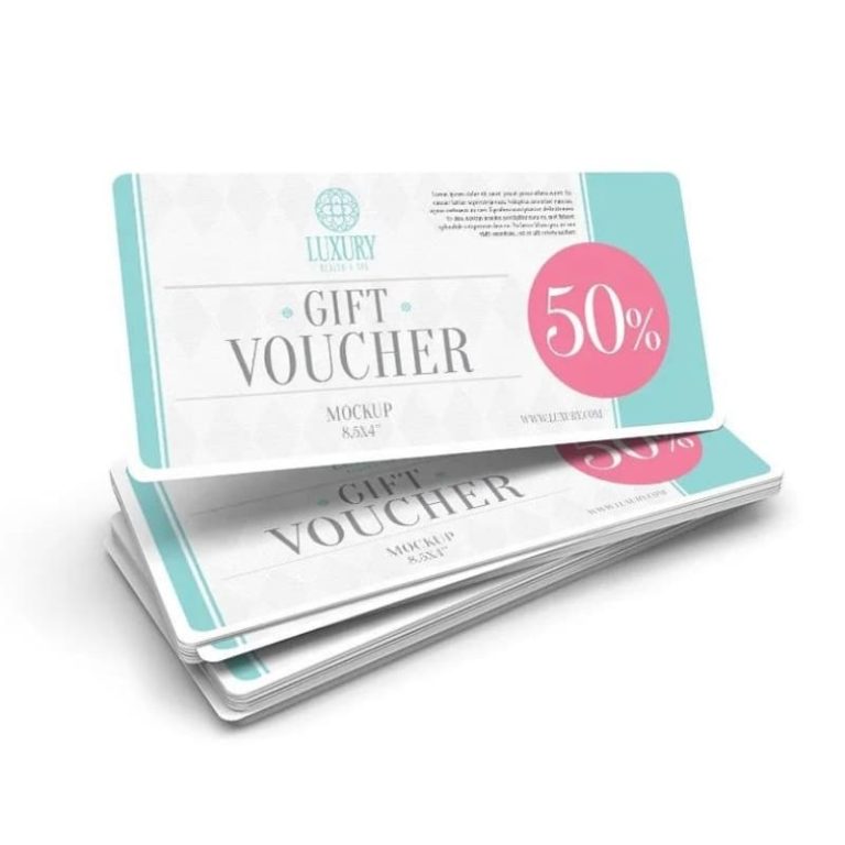 shopping vouchers — custom card printing