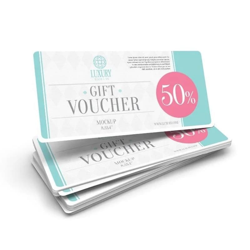 shopping vouchers — custom card printing