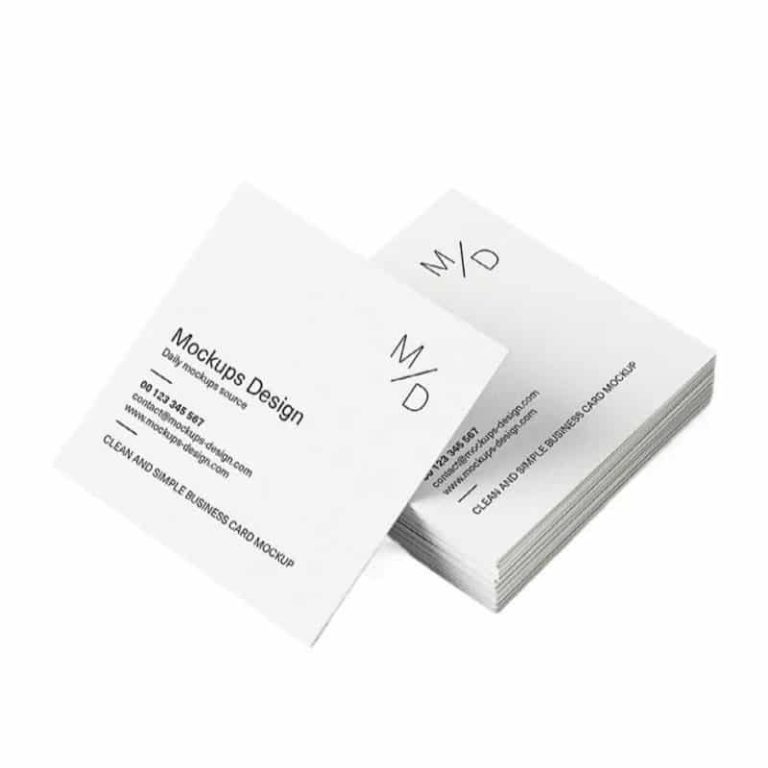 square business cards — custom card printing