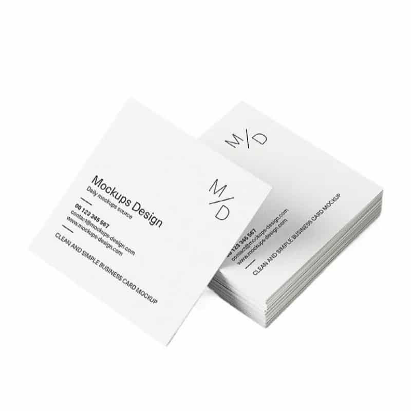 square business cards — custom card printing