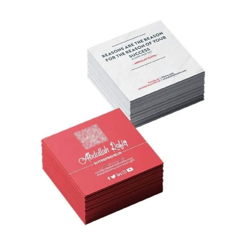 square business cards view 4