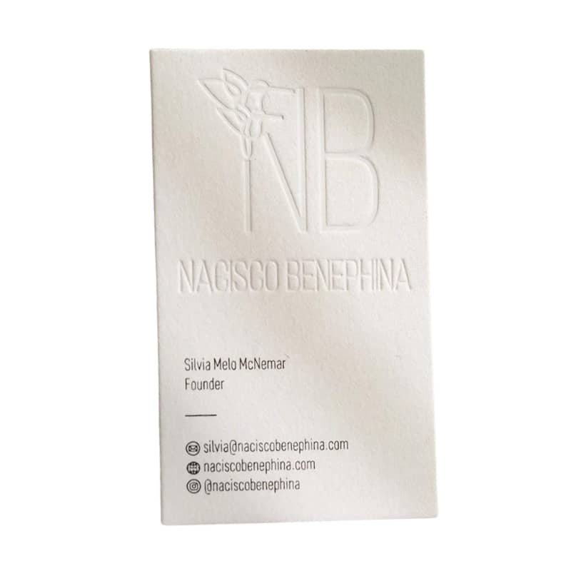 thank you embossing cards — custom card printing