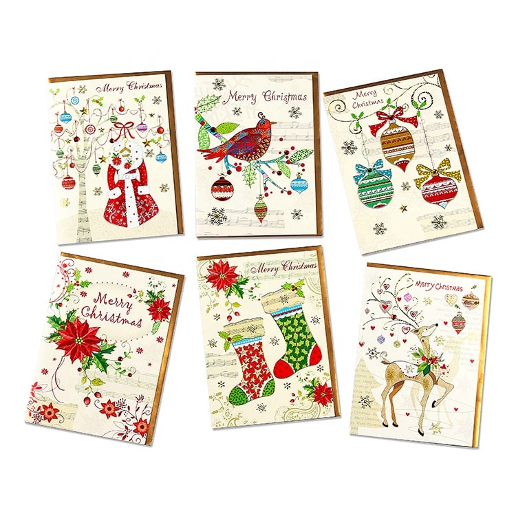 wholesale happy christmas greeting card view 2