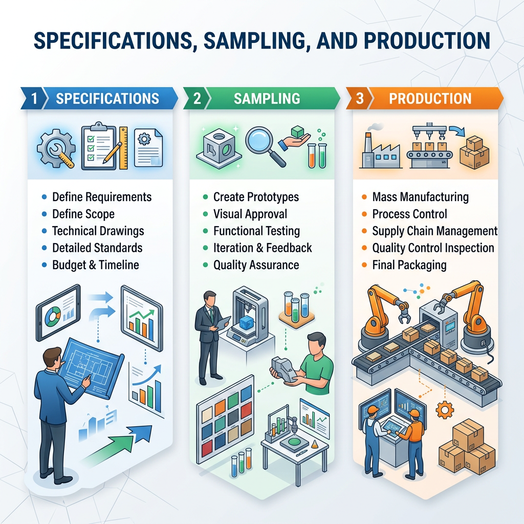 Specifications, Sampling, and Production
