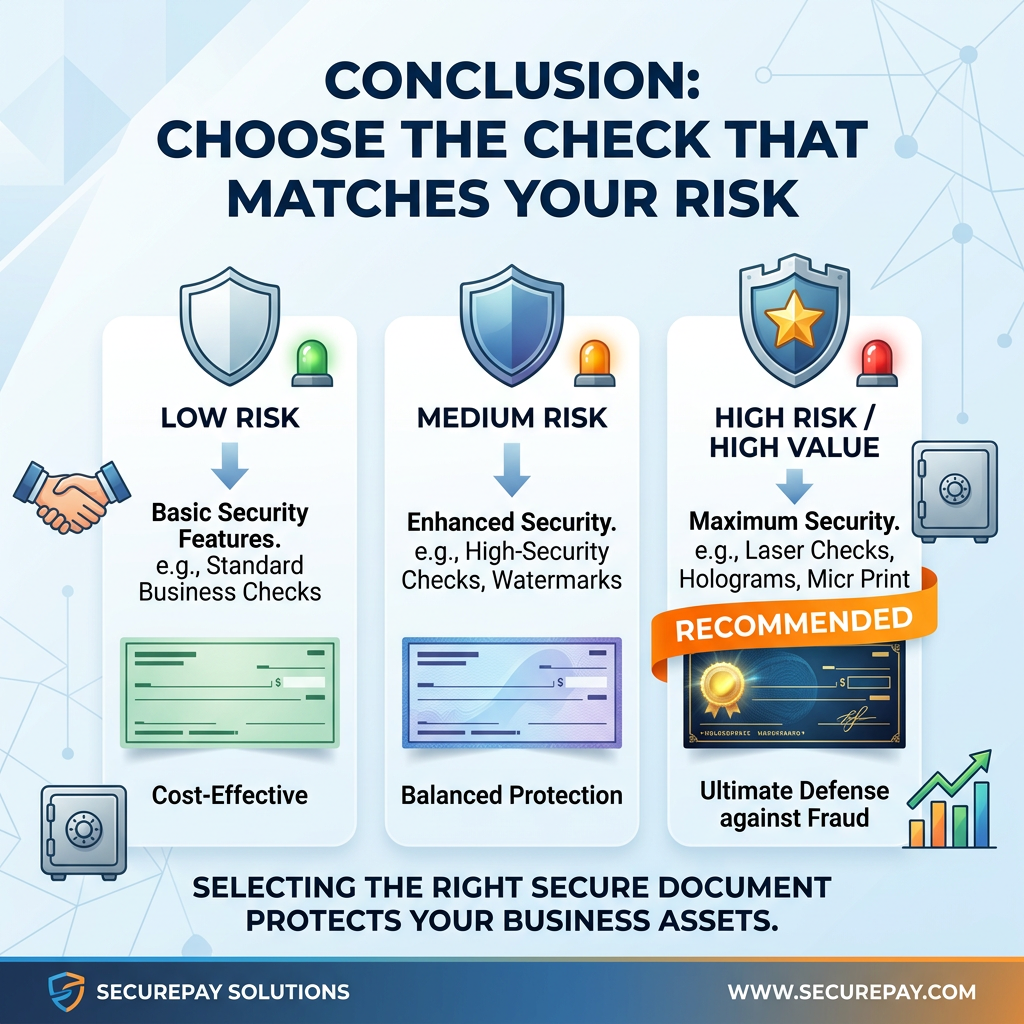 Conclusion: Choose the Check That Matches Your Risk