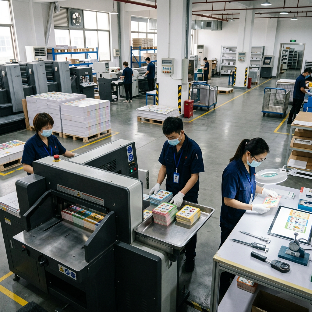 Flash card printing and quality inspection production process