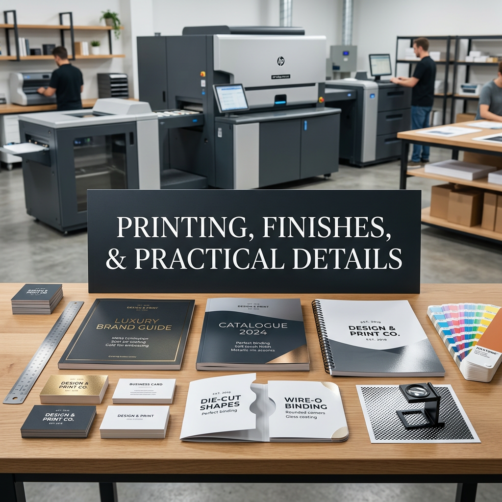 Printing, Finishes, and Practical Details