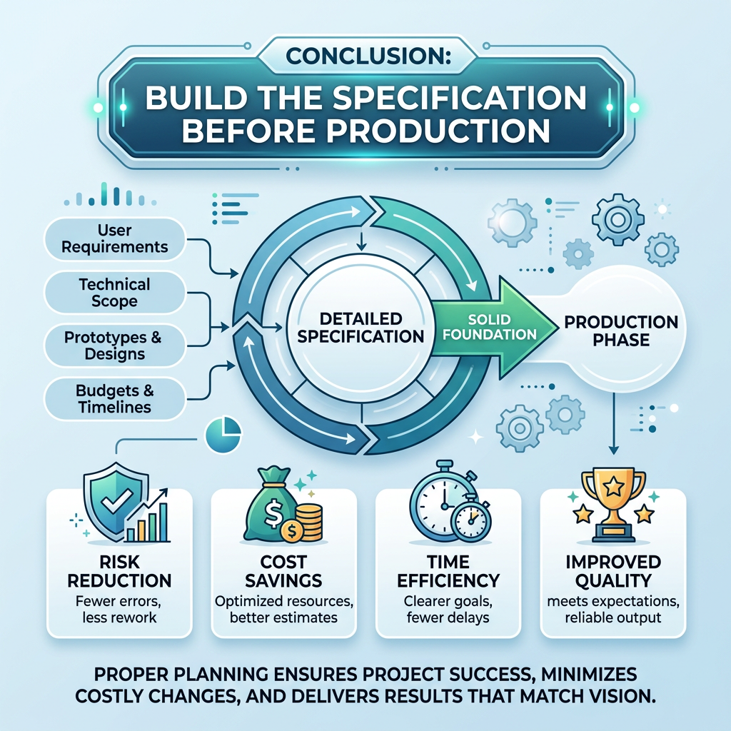 Conclusion: Build the Specification Before Production