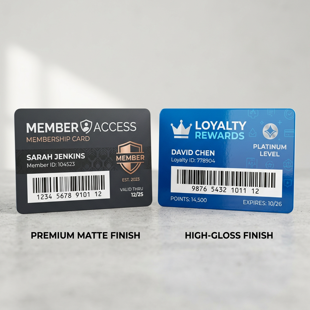 Custom PVC membership card samples