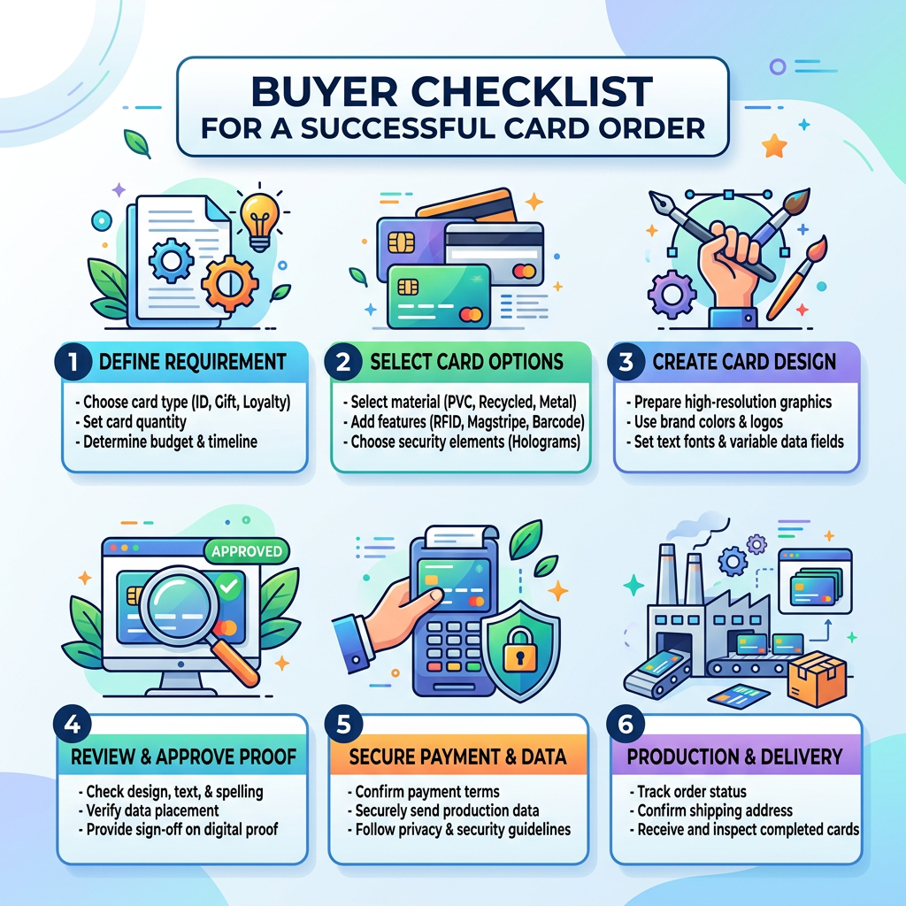 Buyer Checklist for a Successful Card Order