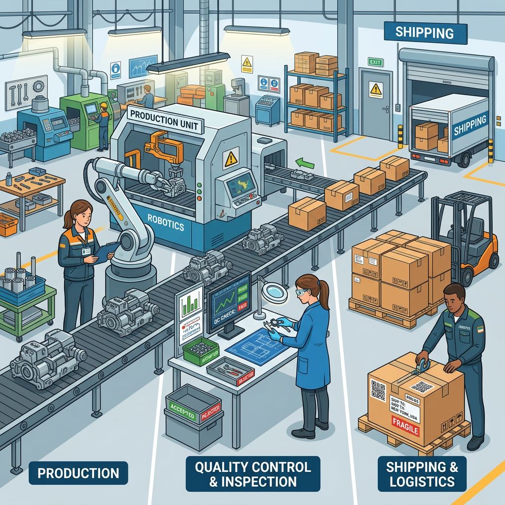 Production, Quality Control, and Shipping