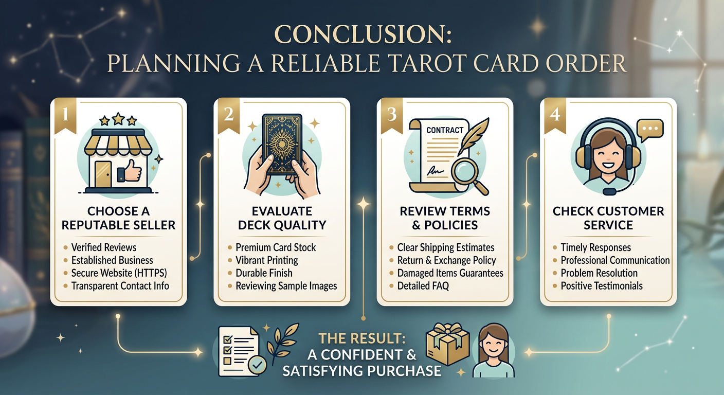 Conclusion: Planning a Reliable Tarot Card Order