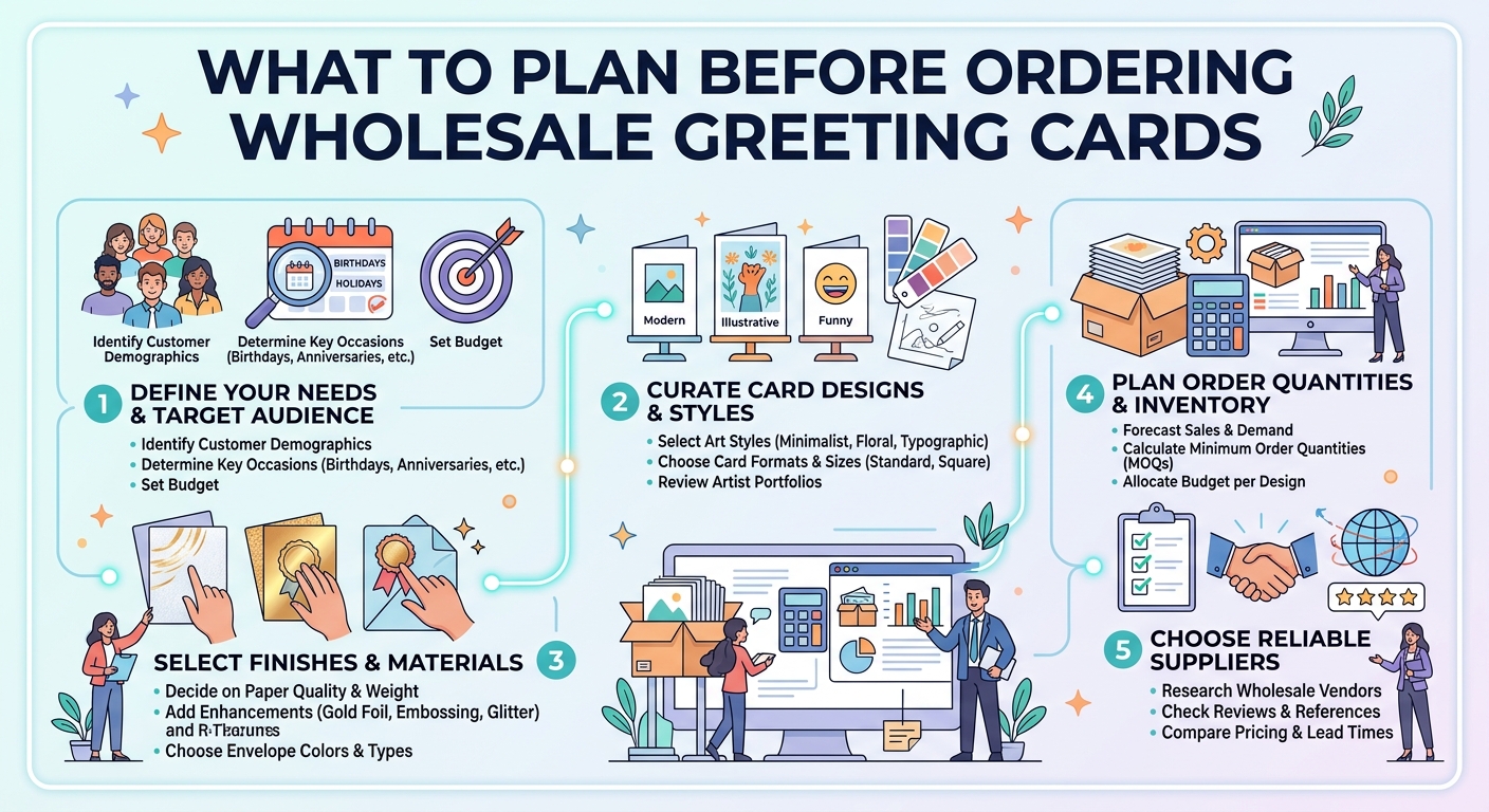 What to Plan Before Ordering Wholesale Greeting Cards