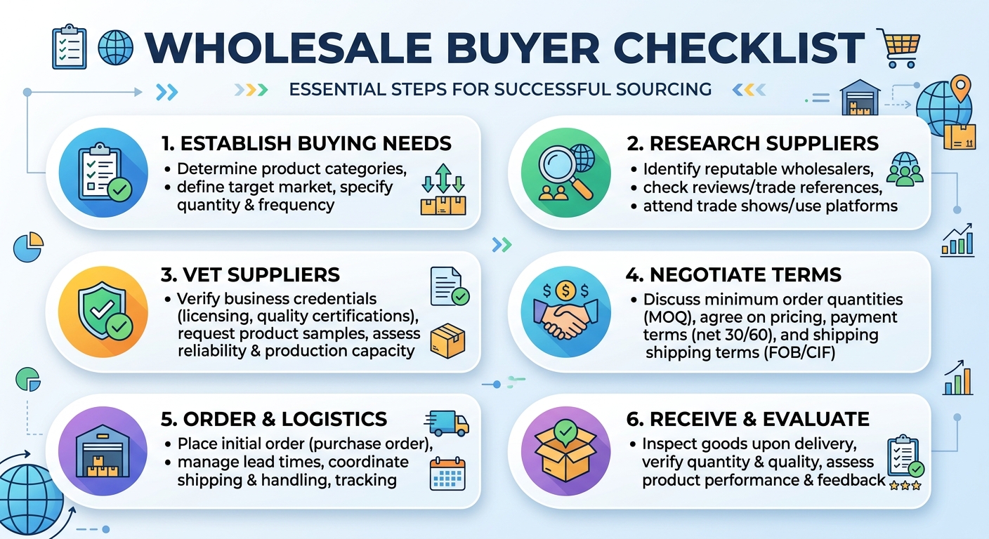 Wholesale Buyer Checklist