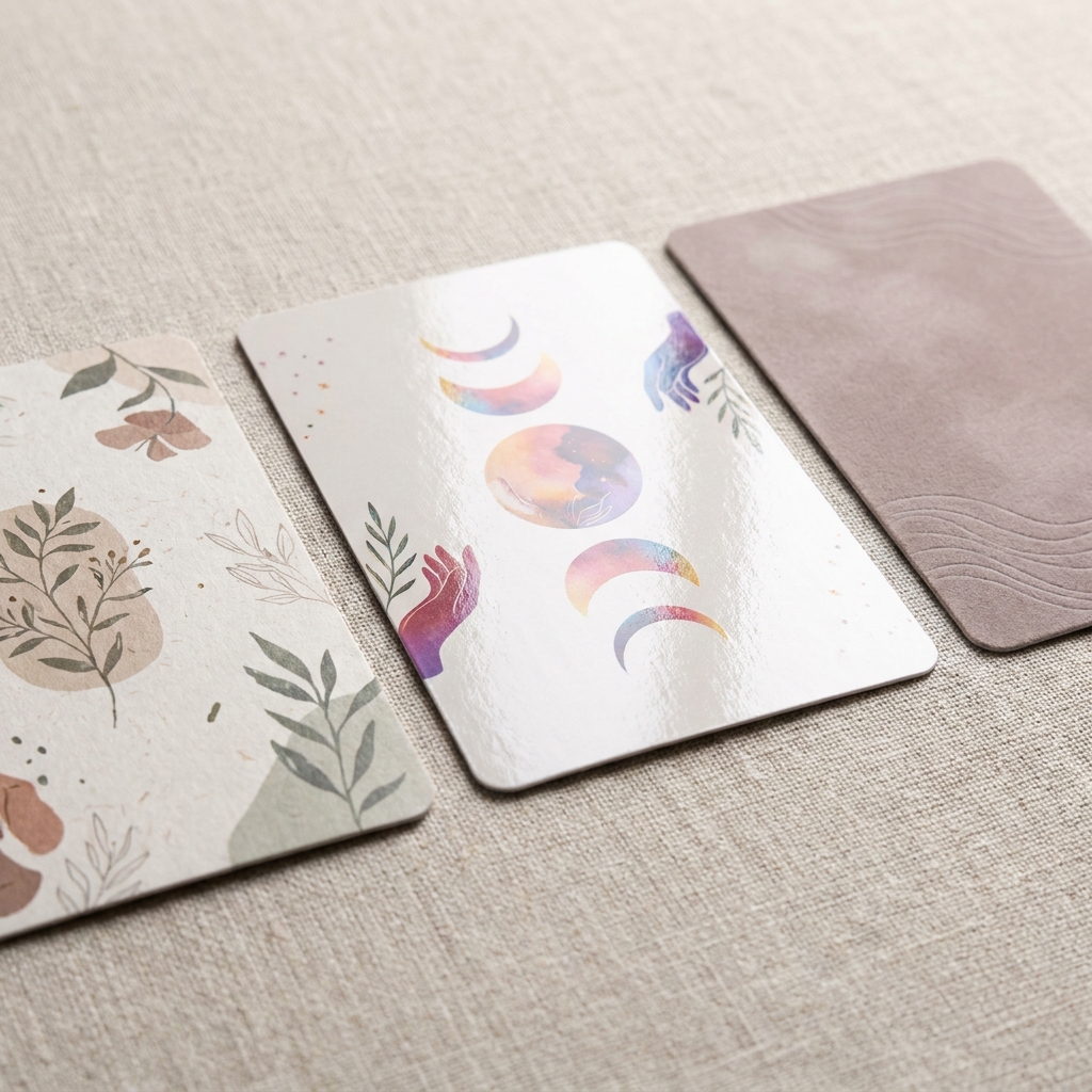 Oracle card stock and surface finish samples