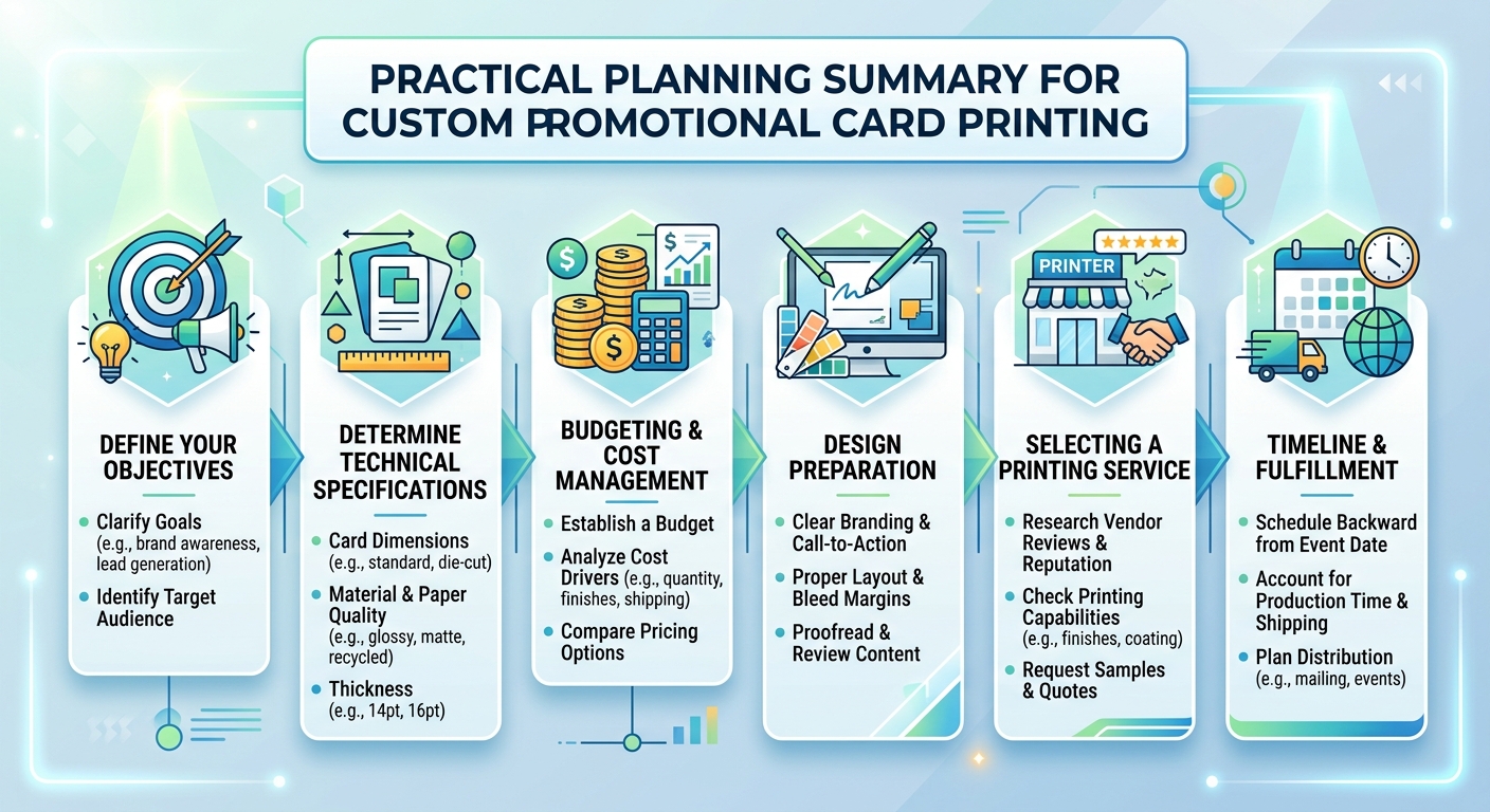 Practical Planning Summary for Custom Promotional Card Printing